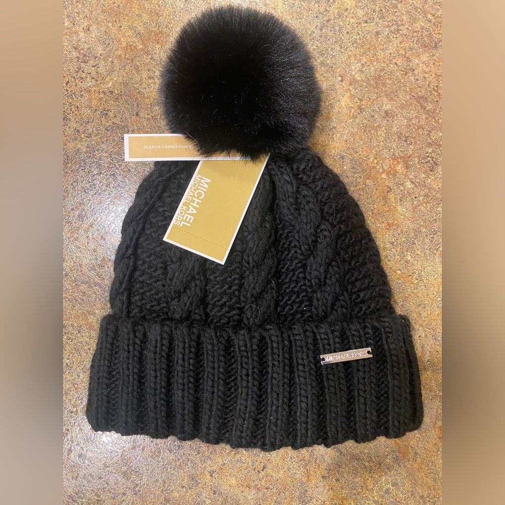 NWT Michael Kors Black Beanie